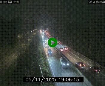 Webcam sur le périphérique de Nantes (N844) à hauteur de Porte de la Chapelle, au nord de la ville