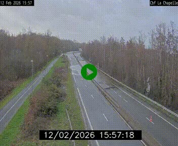 Webcam sur le périphérique de Nantes (N844) à hauteur de Porte de la Chapelle, au nord de la ville