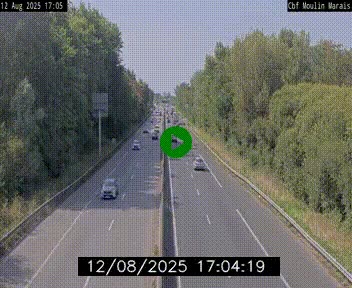 Webcam sur le périphérique de Nantes (N844) entre la Porte de Saint-Luce et la Porte d'Anjou, à l'est de la ville