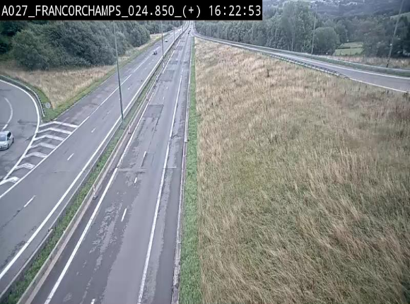 Caméra autoroutière à proximité du circuit de Spa-Francorchamps à Stavelot sur l'A27/E42