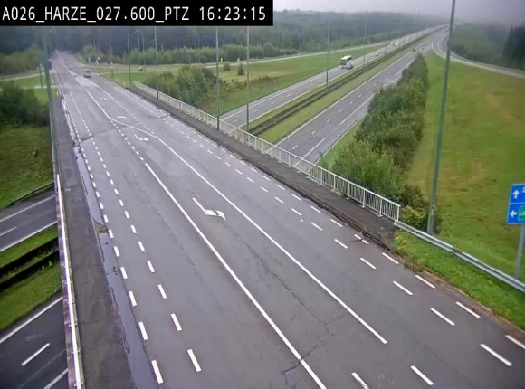 Caméra autoroute Belgique - Sougné-Remouchamps,E25 direction Luxembourg
