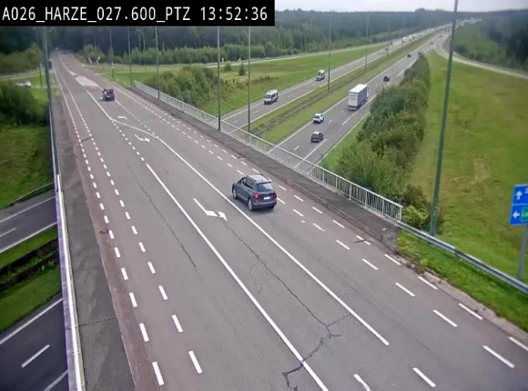 Caméra autoroute Belgique - Sougné-Remouchamps,E25 direction Luxembourg