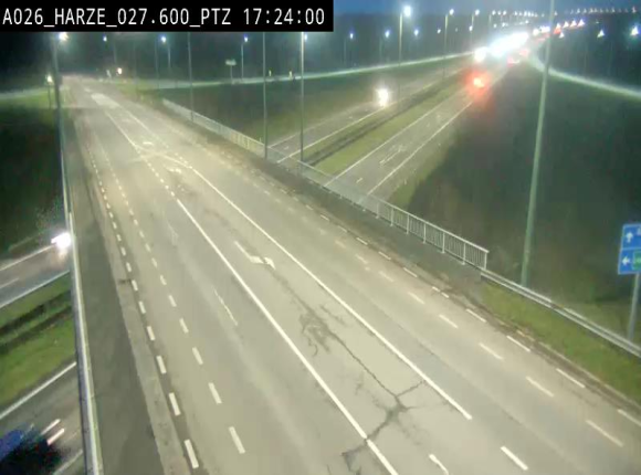 Caméra autoroute Belgique - Sougné-Remouchamps,E25 direction Luxembourg