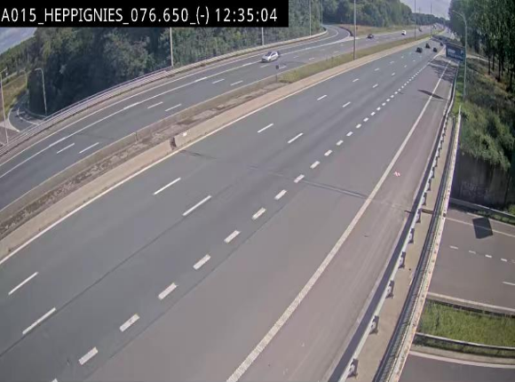 Webcam autoroute Belgique - Heppignies - E42 direction Namur - BK 76.4
