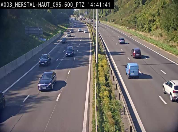 Webcam E40 à Herstal en direction de Liège et en provenance d'Aachen