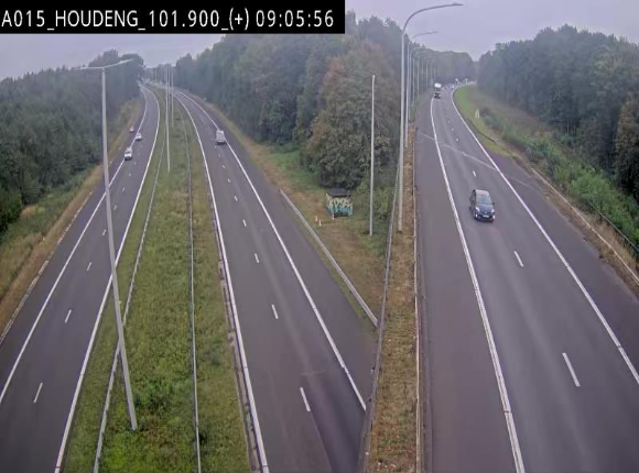 Webcam autoroute Belgique - Houdeng-Goegnies - Jonction E19/E42 direction Tournai/Mons - BK 101.85