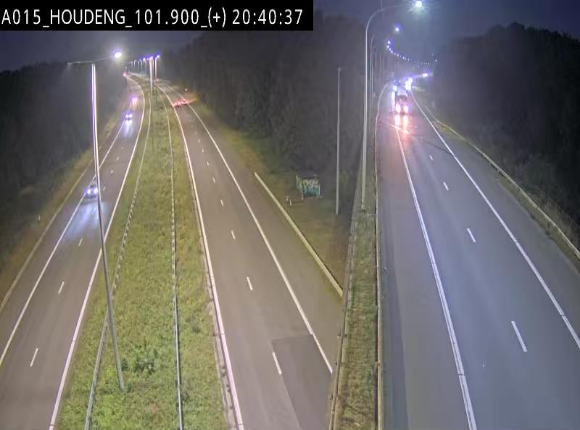 Webcam autoroute Belgique - Houdeng-Goegnies - Jonction E19/E42 direction Tournai/Mons - BK 101.85