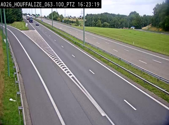 Caméra autoroute Belgique - Houffalize, E25 direction Liège