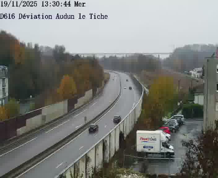 Webcams sur la D616, sur le contournement d'Audun-le-Tiche menant à Belval (Luxembourg)