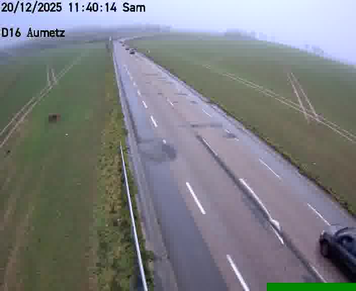 Webcam sur la D16 à Aumetz. Vue orientée vers A30