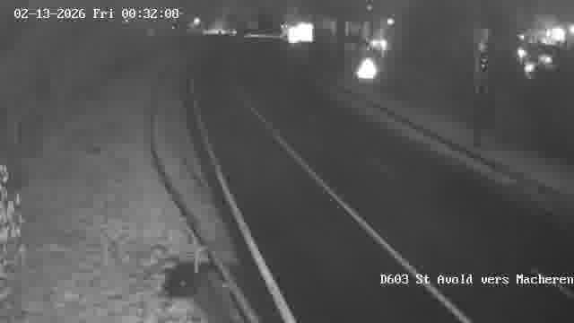 Webcam sur la D603 située à proximité de Saint-Avold. Vue orientée vers Macheren.