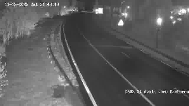 Webcam sur la D603 située à proximité de Saint-Avold. Vue orientée vers Macheren.
