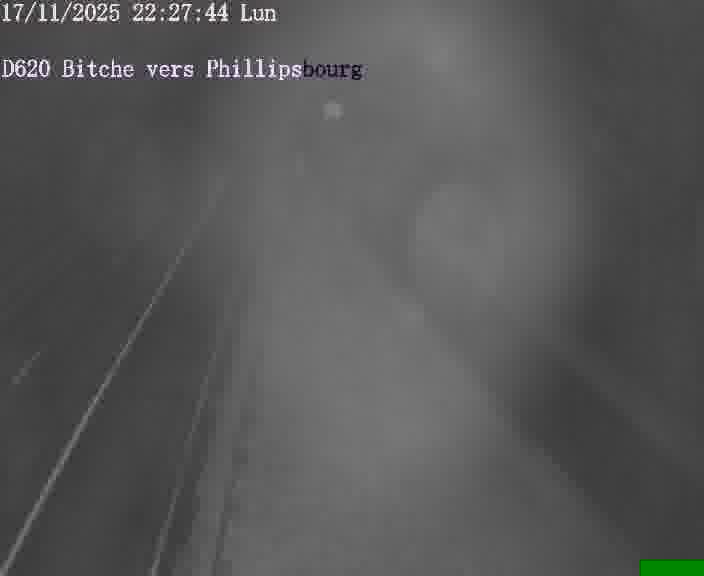 Webcam sur la D620, sur le contournement de Bitche. Vue orientée vers Philippsbourg