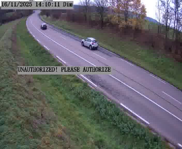 Webcam installée le long de D955 (France) à Amelécourt, pointée vers Metz, utile pour suivre précisément les conditions de trafic.