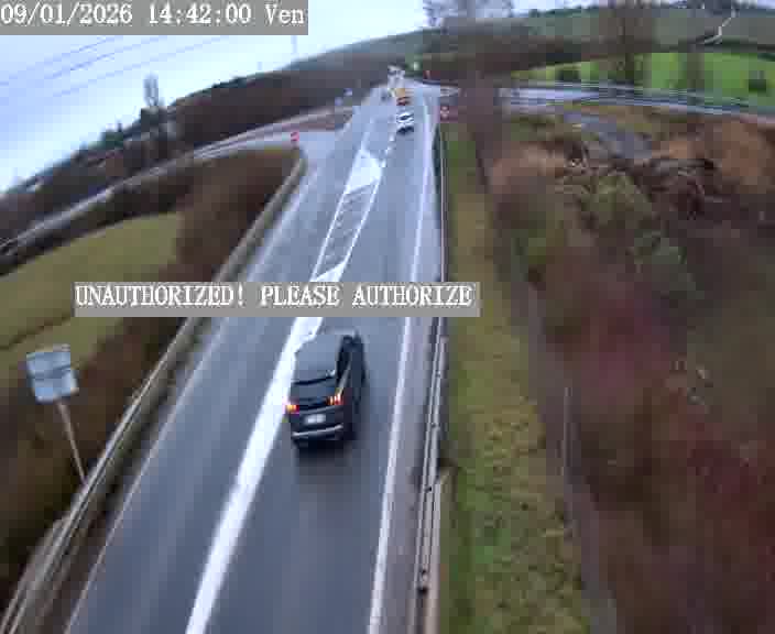 Point de vue trafic déployé sur D181a (France) à Sainte Marie aux Chênes, regardant vers Homecourt, aidant conducteurs et services à anticiper les flux.