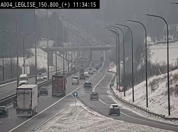 Caméra autoroute Belgique - Côte de Léglise, E411(A4) direction Luxembourg