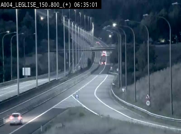 Caméra autoroute Belgique - Côte de Léglise, E411(A4) direction Luxembourg