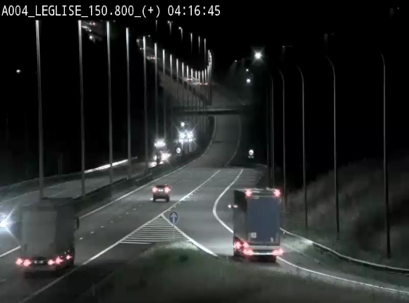 Caméra autoroute Belgique - Côte de Léglise, E411(A4) direction Luxembourg
