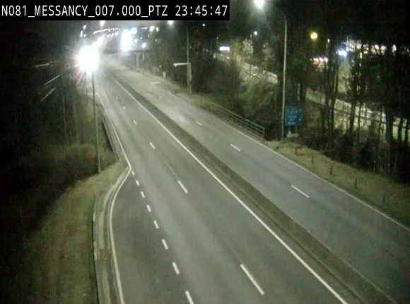 Webcam sur la N81 (E411) à hauteur du Cora Messancy. Vue orientée vers Arlon