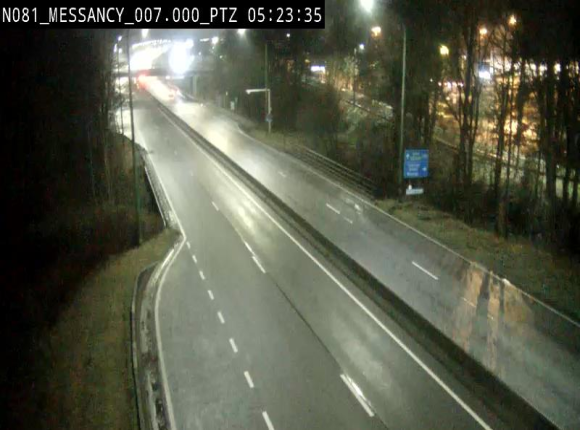 Webcam sur la N81 (E411) à hauteur du Cora Messancy. Vue orientée vers Arlon