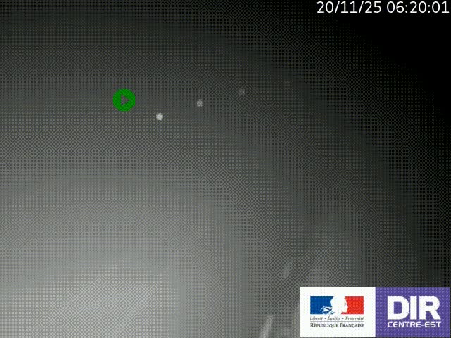Webcam sur le col Pin Bouchain, vue orientée vers Roanne, en provenance de Lyon sur la nationale 7 (N7)