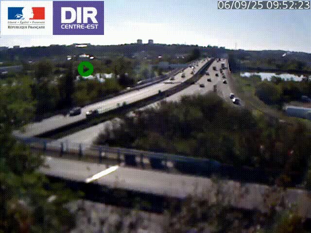 Webcam autoroute sur A450 à Pierre-Bénite en direction de Lyon et de l'autoroute A7