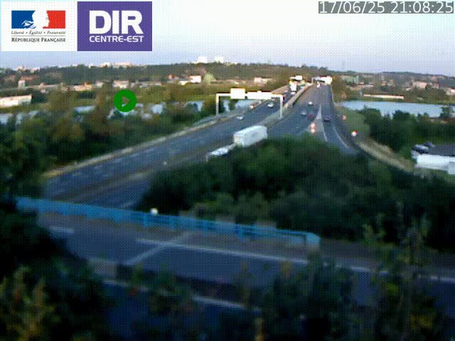 Webcam autoroute sur A450 à Pierre-Bénite en direction de Lyon et de l'autoroute A7
