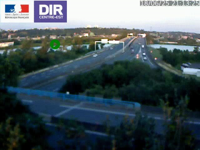 Webcam autoroute sur A450 à Pierre-Bénite en direction de Lyon et de l'autoroute A7