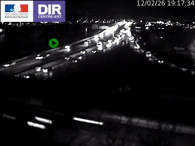 Clone of Caméra de circulation sur A7 à Lyon Perrache vers Marseille, le long du Rhône