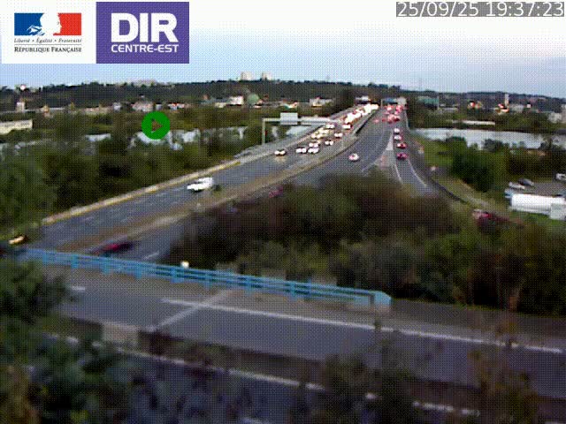 Webcam autoroute sur A450 à Pierre-Bénite en direction de Lyon et de l'autoroute A7