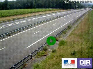 Webcam autoroute sur l'A77 à hauteur de Pouilly-sur-Loire en direction de Nevers