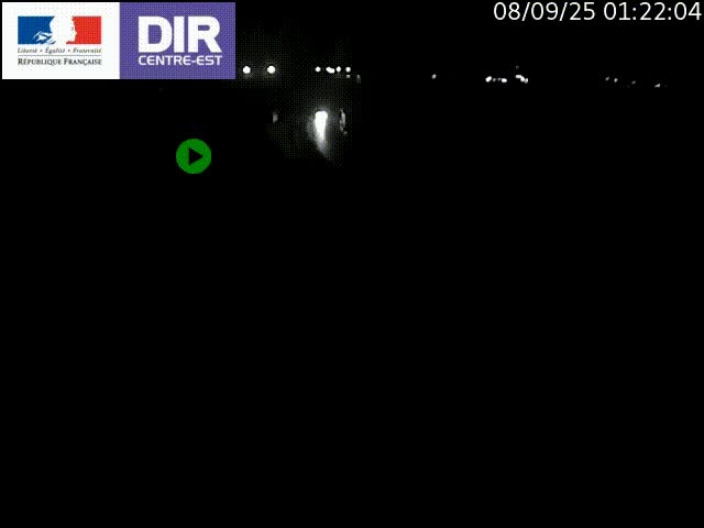 Webcam sur le contournement de Valence, sur la Nationale 7, caméra orientée vers Lyon