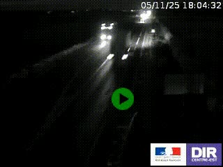 Webcam routière sur la RN7 à hauteur de Toulon-sur-Allier, entre Moulins et Vichy