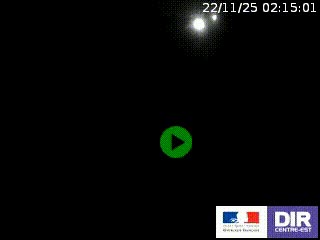 Webcam routière sur la RN7 à hauteur de Toulon-sur-Allier, entre Moulins et Vichy