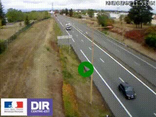 Webcam à Mably, à proximité de Roanne en direction de Moulins sur la N7