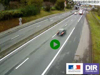 Caméra autoroutière sur l'A47 à hauteur de Givors, a proximité de Lyon. La webcam est orientée vers Lyon