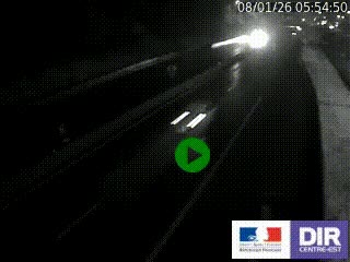 Caméra autoroutière sur l'A47 à hauteur de Givors, a proximité de Lyon. La webcam est orientée vers Lyon