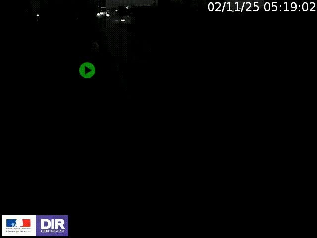 Webcam à Bron sur l'A43 à la jonction avec le boulevard périphérique de Lyon (D383). Vue orientée vers Lyon