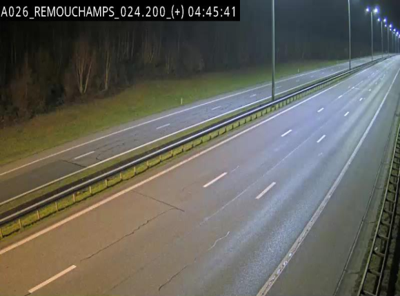 Webcam à hauteur de Spa entre la sortie Remouchamps et la sortie Stavelot. Vue orientée vers les Ardennes