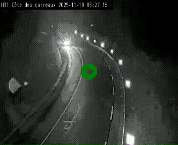Webcam en haut de la Côte des Carreaux sur la N31 à Avesnes-en-Bray. Vue orientée vers Rouen