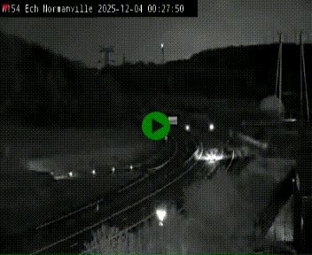 Webcam à hauteur du Leclerc Normanville sur la N154. Vue orientée vers Rouen