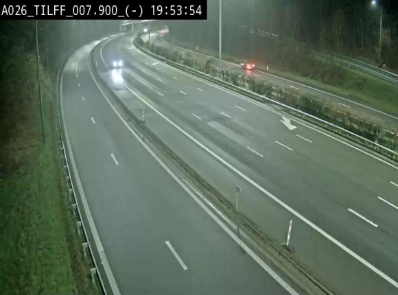 Webcam autoroute A26/E25 à Esneux, en Belgique en direction Luxembourg - BK 7.9