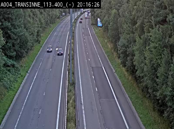Caméra trafic E411 (A4) - Transinne direction Namur - BK 113.425