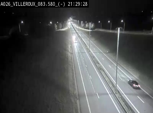 Webcam autoroute A26/E25 à hauteur de Vaux-sur-Sûre, à la jonction avec la N85 en direction de Liège - BK 83.6