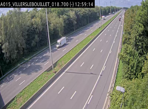 Webcam autoroute Belgique - Villers-le-Bouillet - E42 direction Liège - BK 18.7