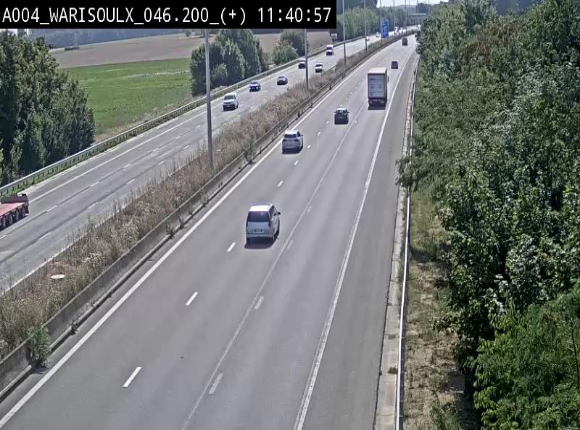 Webcam autoroute Belgique - Warissoulx - E411 - BK 46.2