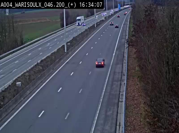 Webcam autoroute Belgique - Warissoulx - E411 - BK 46.2