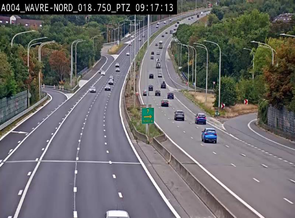 Webcam traffic E411(A4) - BK 18.7 - Bierges (Wavre Nord)