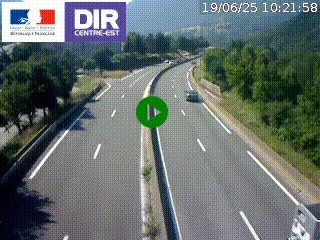 Caméra sur la Nationale 90 (N90) à La Léchère, en direction et à proximité d'Albertville