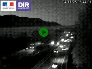 Caméra trafic à Meylan sur la Rocade-Sud de Grenoble en direction d'Aix-en-Provence